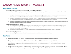 Grade 6 Module 3 Facilitator`s Guide