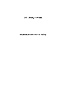 Information Resources Policy