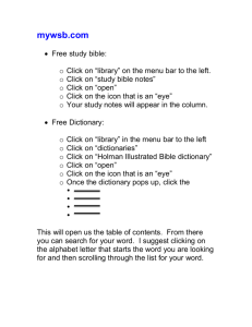 Free Study Bible and Dictionary
