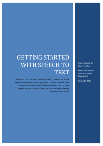 Getting Started with Speech to Text