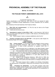 (Amendment) Bill 2015 - Provincial Assembly of Punjab