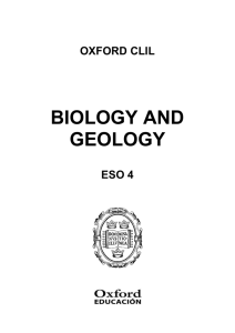 Programación Biology and Geology 4 ESO English