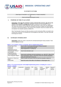 Template - Briefing Memo