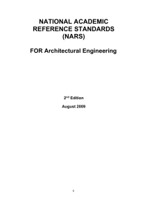 NARS Characterization of Architectural Engineering