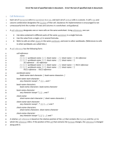 Cell References