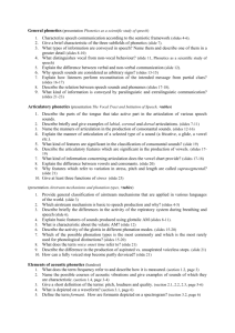 General phonetics (presentation Phonetics as a scientific study of