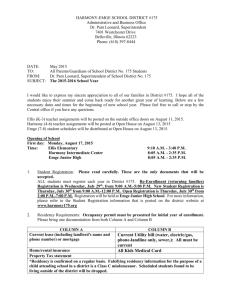 Registration Letter - Harmony Emge SD 175