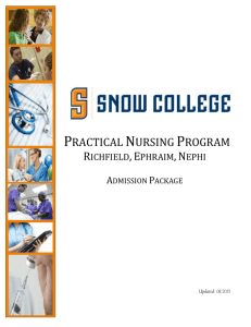 LPN packet - Snow College