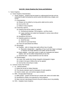 Unit 2.02 Vector Graphics Key terms and definitions 2014