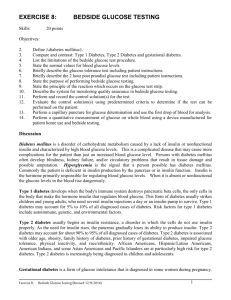 exercise 8: bedside glucose testing