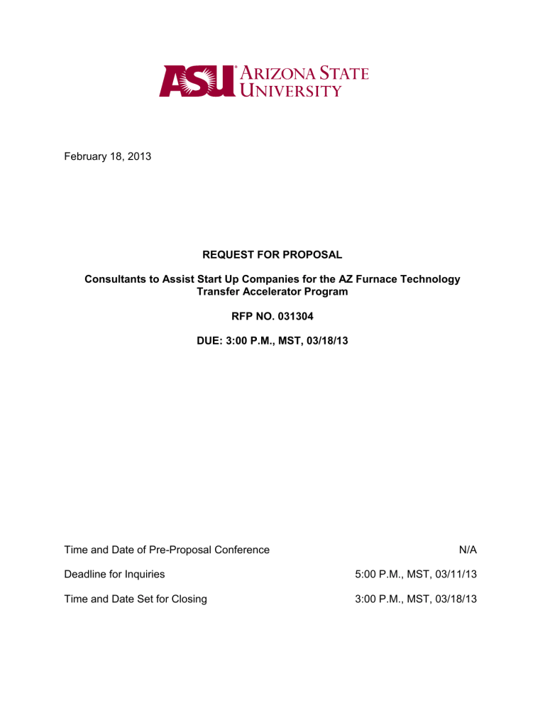 031304 Arizona State University