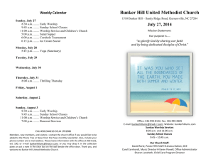 July 27, 2014 - Bunker Hill United Methodist Church