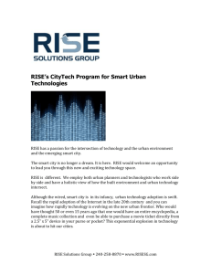 RISE`s CityTech Program for Smart Urban Technologies