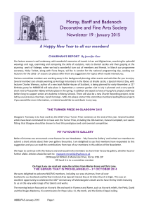 Newsletter January 2015 - Moray, Banff & Badenoch Decorative