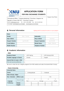 application form for knu exchange students