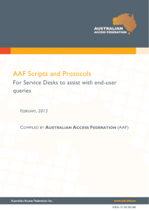 February, 2013 - Australian Access Federation
