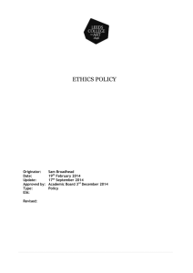 ethics policy - Portal