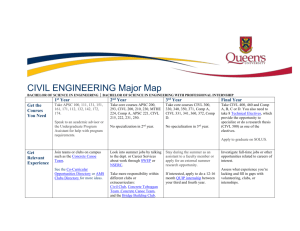 Civil Engineering Major Map - Career Services
