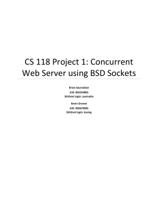CS 118 Project 1: Concurrent Web Server using BSD Sockets