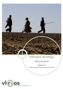 Country Strategy for Ethiopia - VLIR-UOS