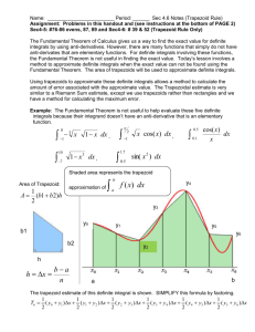 Sec4.6 Notes (Trapezoid Rule)