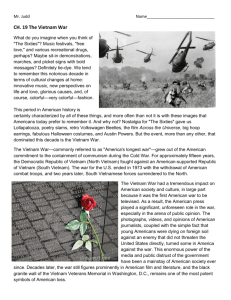 CH. 19 The Vietnam War - Streetsboro City Schools