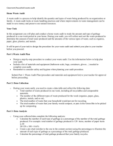 Waste Audit Gr.7