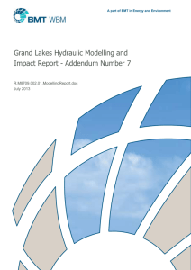 Grand Lakes Modelling Report