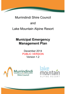 Municipal Emergency Management Plan