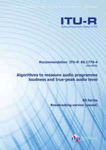 RECOMMENDATION ITU-R BS.1770-3*