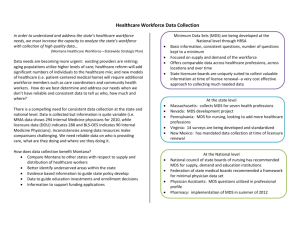 Healthcare Workforce Data Collection