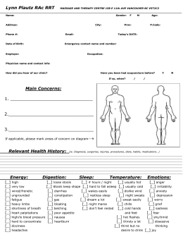 Intake Form - nuyu acupuncture