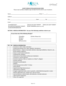 forms client Facial microdermabrasion