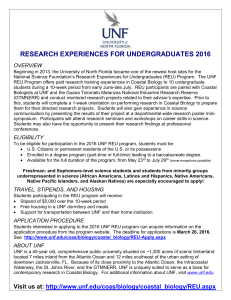 unf reu flyer - 2016 - University of North Florida