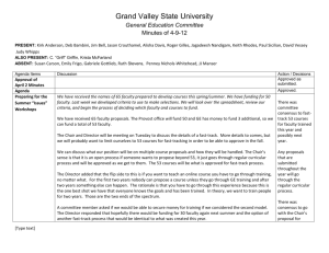General Education Committee - Grand Valley State University