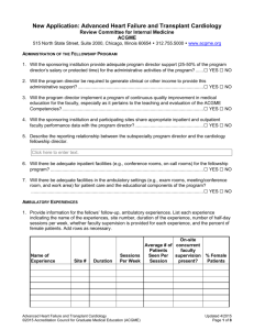 Advanced Heart Failure and Transplant Cardiology