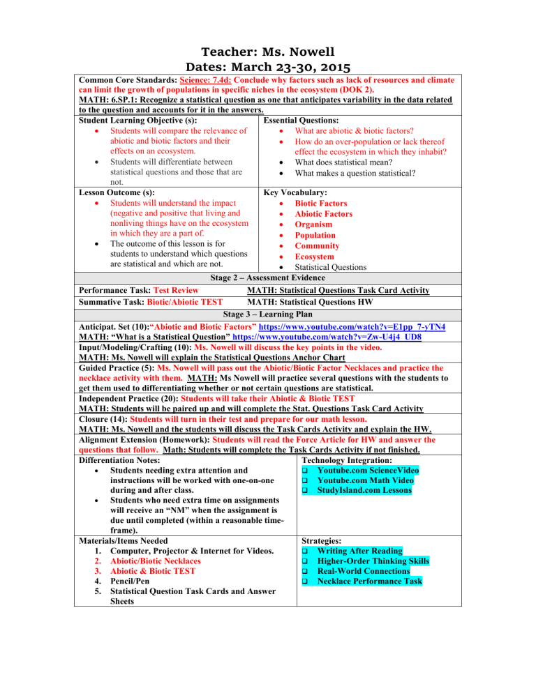 Force And Statistical Questions