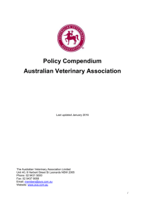 Policy - Australian Veterinary Association