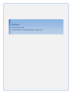 Types of Asthma - Samantha Leanne Romaine