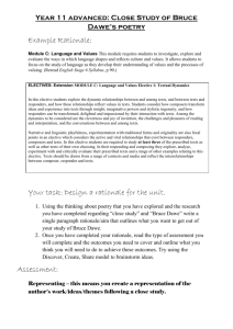 Year 11 advanced: Close Study of Bruce Dawe`s