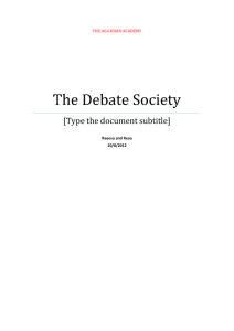 The Debate Society
