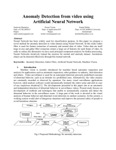 Anomaly Detection from video using Artificial Neural Network