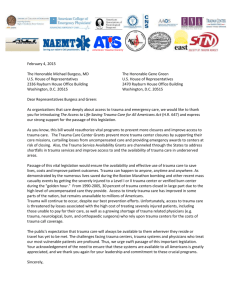 Trauma Coalition Support Letter Parts A