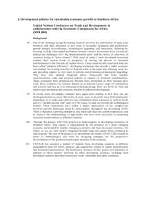 Development policies for sustainable economic growth in Southern