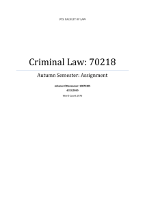 Criminal Law: 70218