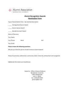 Alumni Recognition Awards Nomination Form