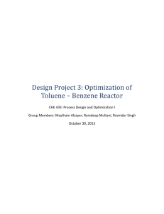 Optimization of Benzene Reactor