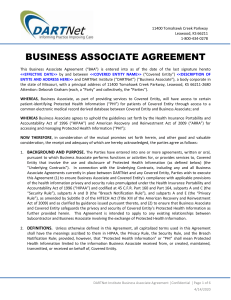 DI Business Associate Agreement