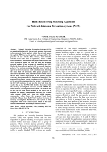 A. Hash-Based Pattern Matching Algorithm