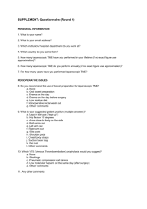 Standardisation of laparoscopic total mesorectal excision for rectal